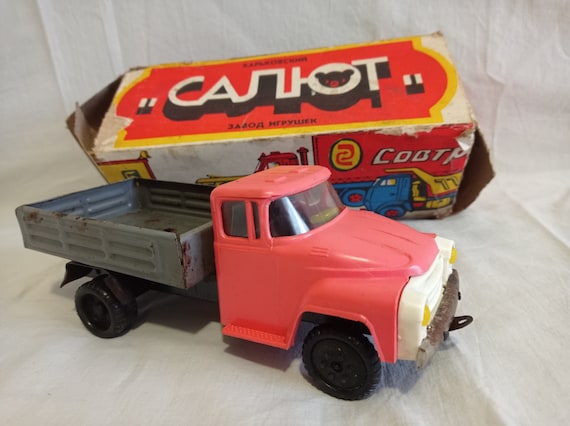 ZIL-130 Toy Car USSR Metal Truck, Box, Collectible Toy Soviet