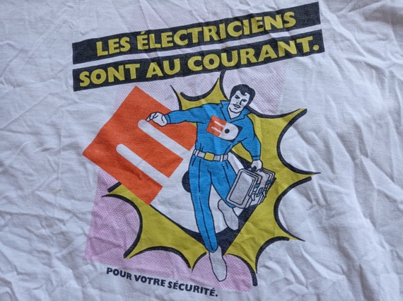 VTG T-Shirt Les électriciens sont au courant pour… - image 3