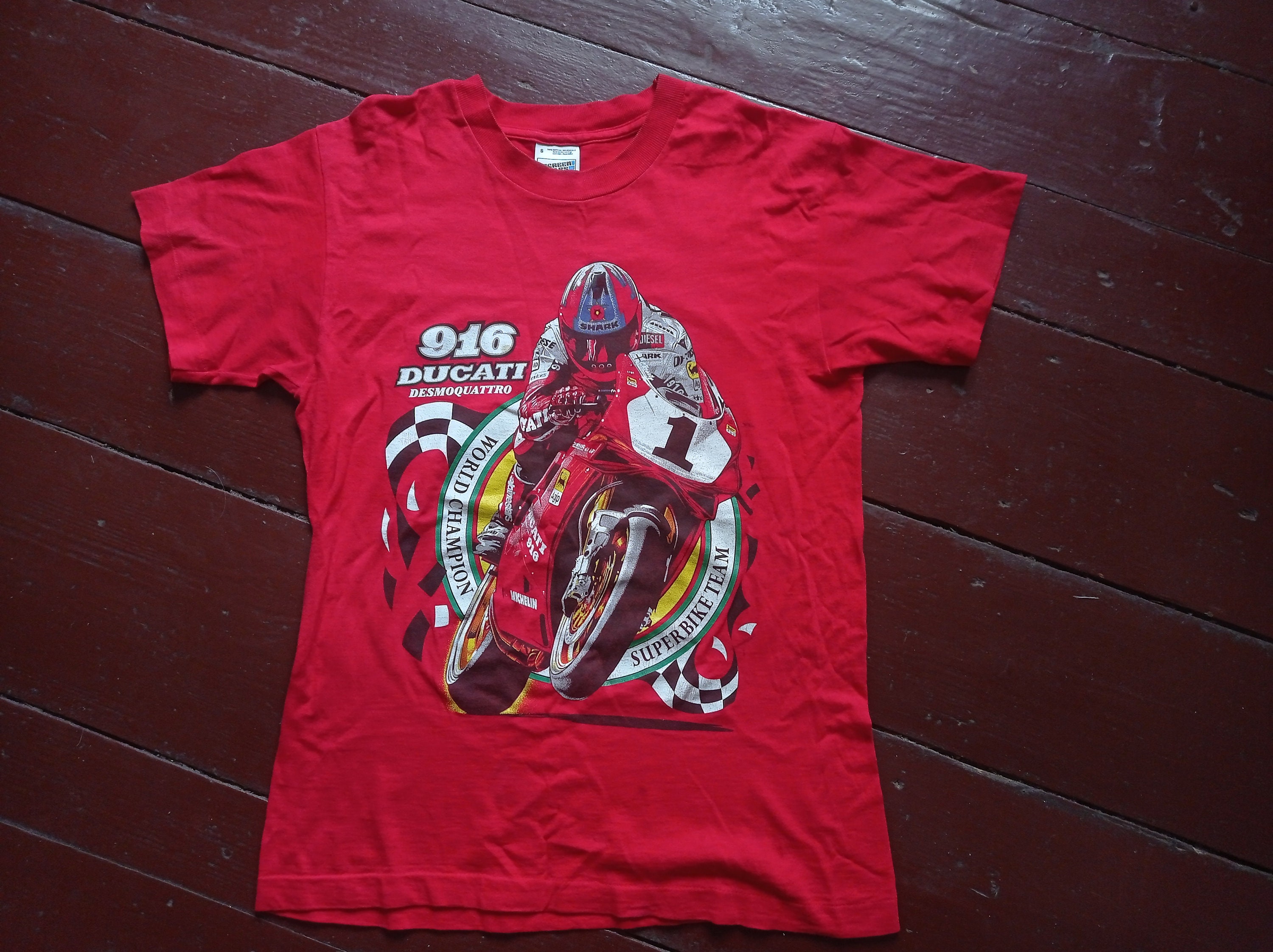 VTG T-shirt Ducati 916 Desmo Quattro Superbike World Championship
