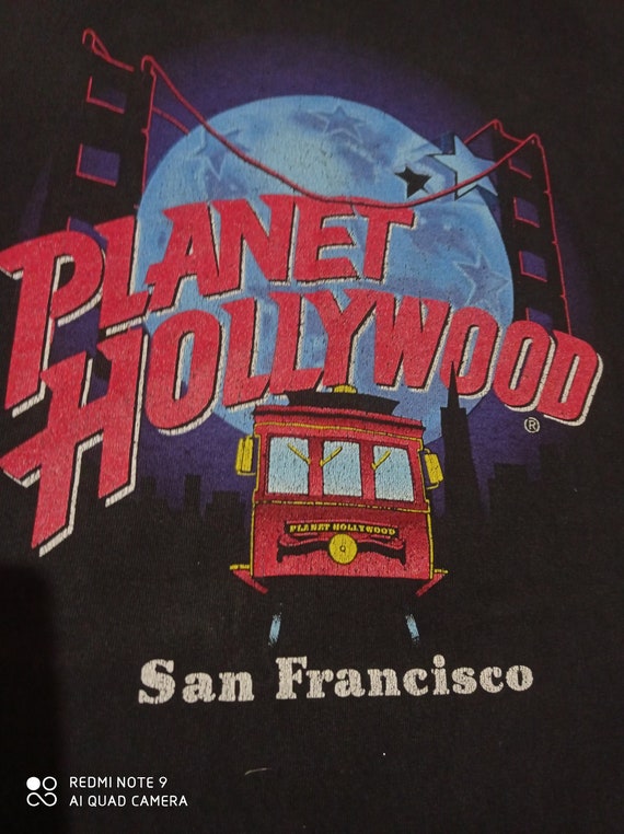 VTG T-Shirt 1991 Planet Hollywood San Francisco - image 8