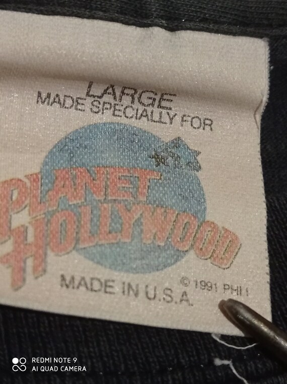 VTG T-Shirt 1991 Planet Hollywood San Francisco - image 3