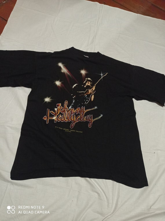T shirt johnny hallyday vintage new arrivals