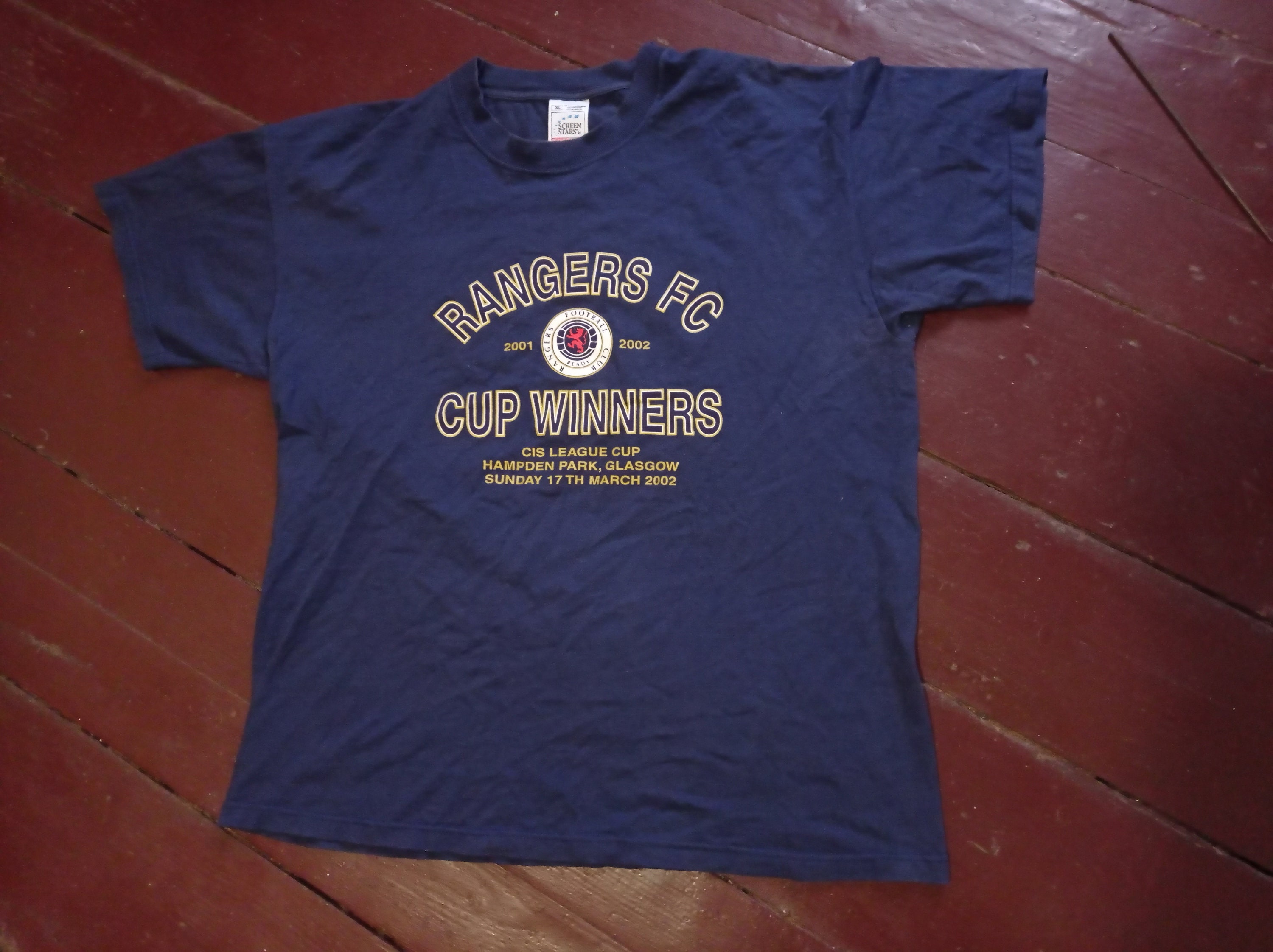 VTG T-shirt Rangers 2002 - Etsy