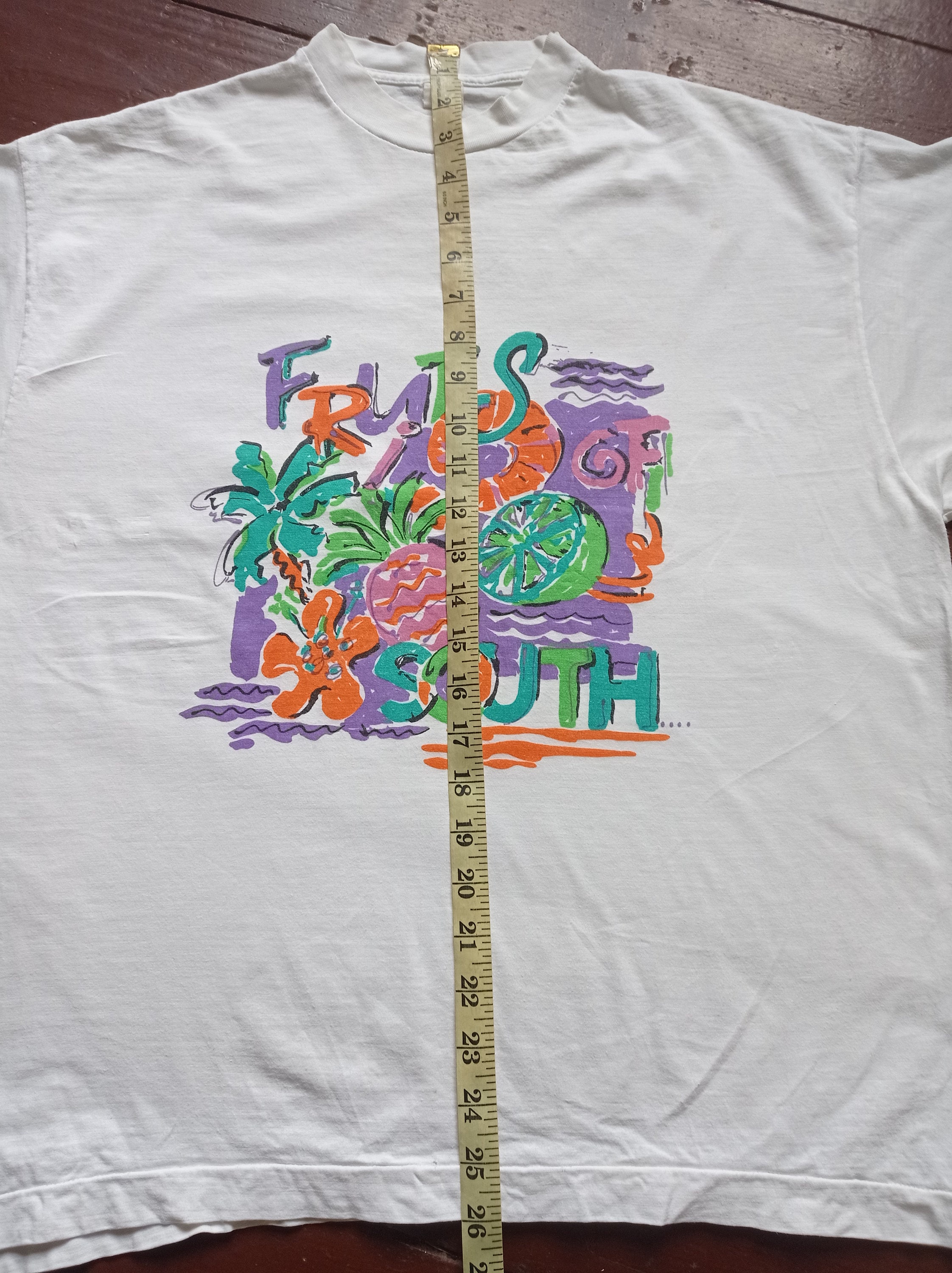 VTG T-shirt Fruits of South , Single Stitch - Etsy
