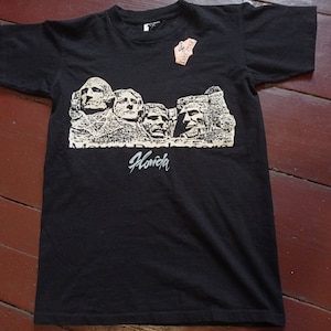 T-shirt VTG Mount Rushmore National Memorial, zone de surf, point unique