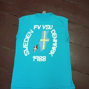 VTG T-Shirt Sweden vs. Denmark - 1988 Denmark–Sweden football rivalry