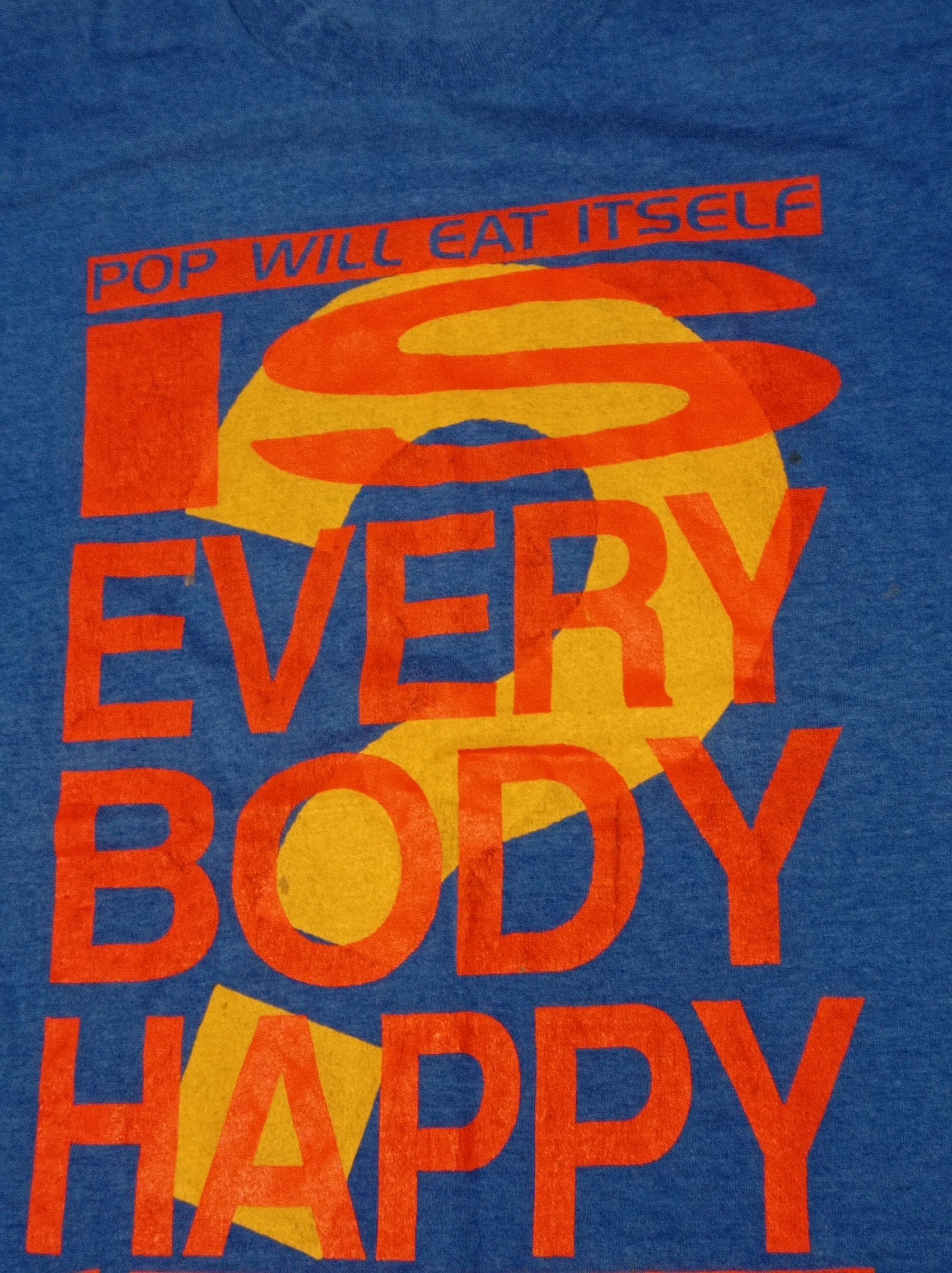 VTG T-shirt Pop Will Eat Itself PWEI Everybody Happy 1992. A