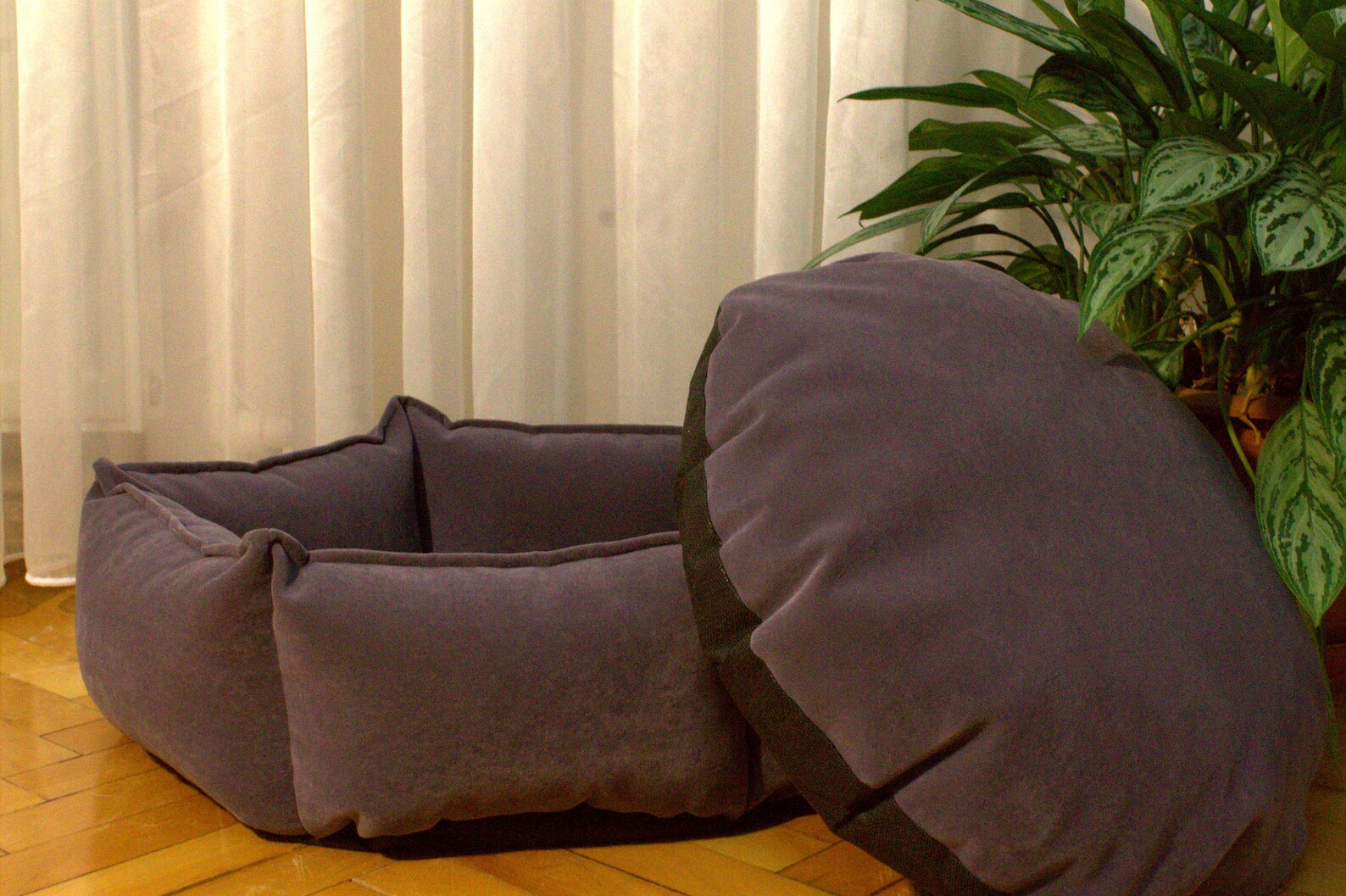 Anti Anxiety Pet Bed Calming Cat Bed Orthopedic Large Cat Etsy