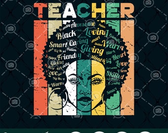 Download Black Woman Teacher Svg Afro Retro Black History Month Svg Drawing Illustration Art Collectibles Privius Com