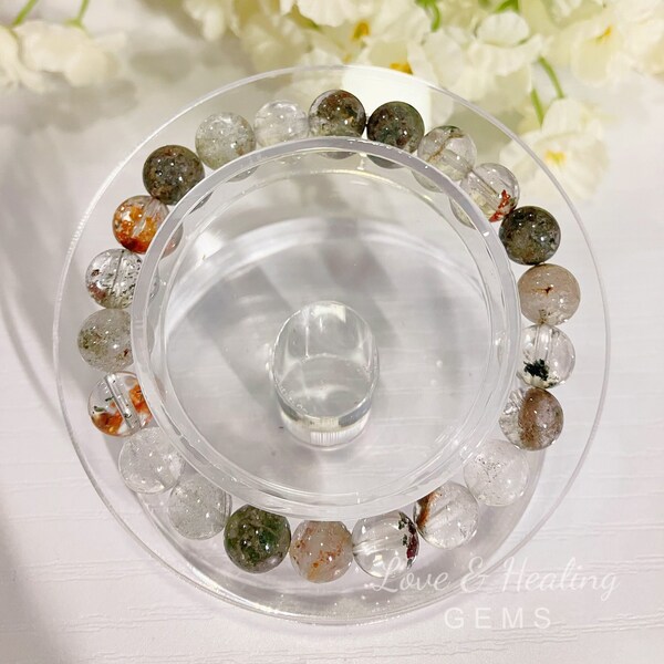 Four Season Garden Quartz Crystal Bracelet - Daily Wear Bracelet - Stretch Bracelet