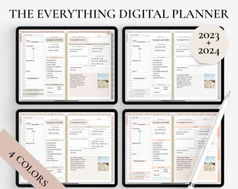 2023-2024 Digital Planner, GoodNotes Planner, iPad Planner, Daily Planner, Notability Planner, Android Planner daily digital planner minimal