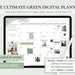 2022 2023 Green Undated Digital Planner, GoodNotes Planner, iPad Planner, Daily Planner, Notability Planner, Android Planner, Boho Planner 