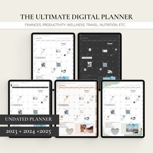 Undated Digital Planner 2023 2024 2025, GoodNotes Planner, iPad Planner, Daily Planner, Notability Planner, Android Planner, Life Planner