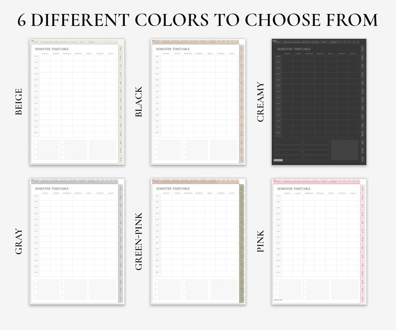 20222023 Student Digital Planner Goodnotes Academic Planner Etsy
