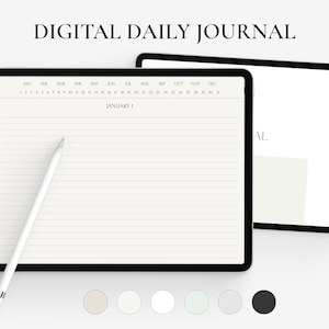 Digital Daily Journal, GoodNotes Journal, Landscape Diary Journal, 366 Daily Pages Journal, iPad Journal, Notabiliity Journal, Digital Diary