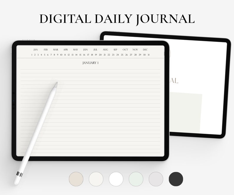 Digital Daily Journal Goodnotes Journal Landscape Diary Etsy
