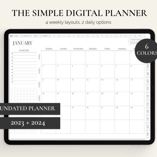 Life Planner 2024 Digital Etsy