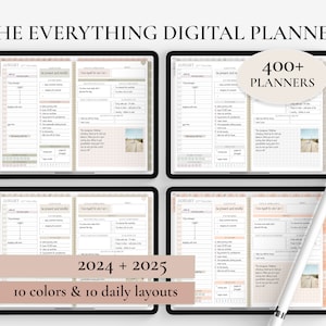 2024-2025 Digital Planner, GoodNotes Planner, iPad Planner, Daily Planner, Notability Planner, Android Planner daily digital planner