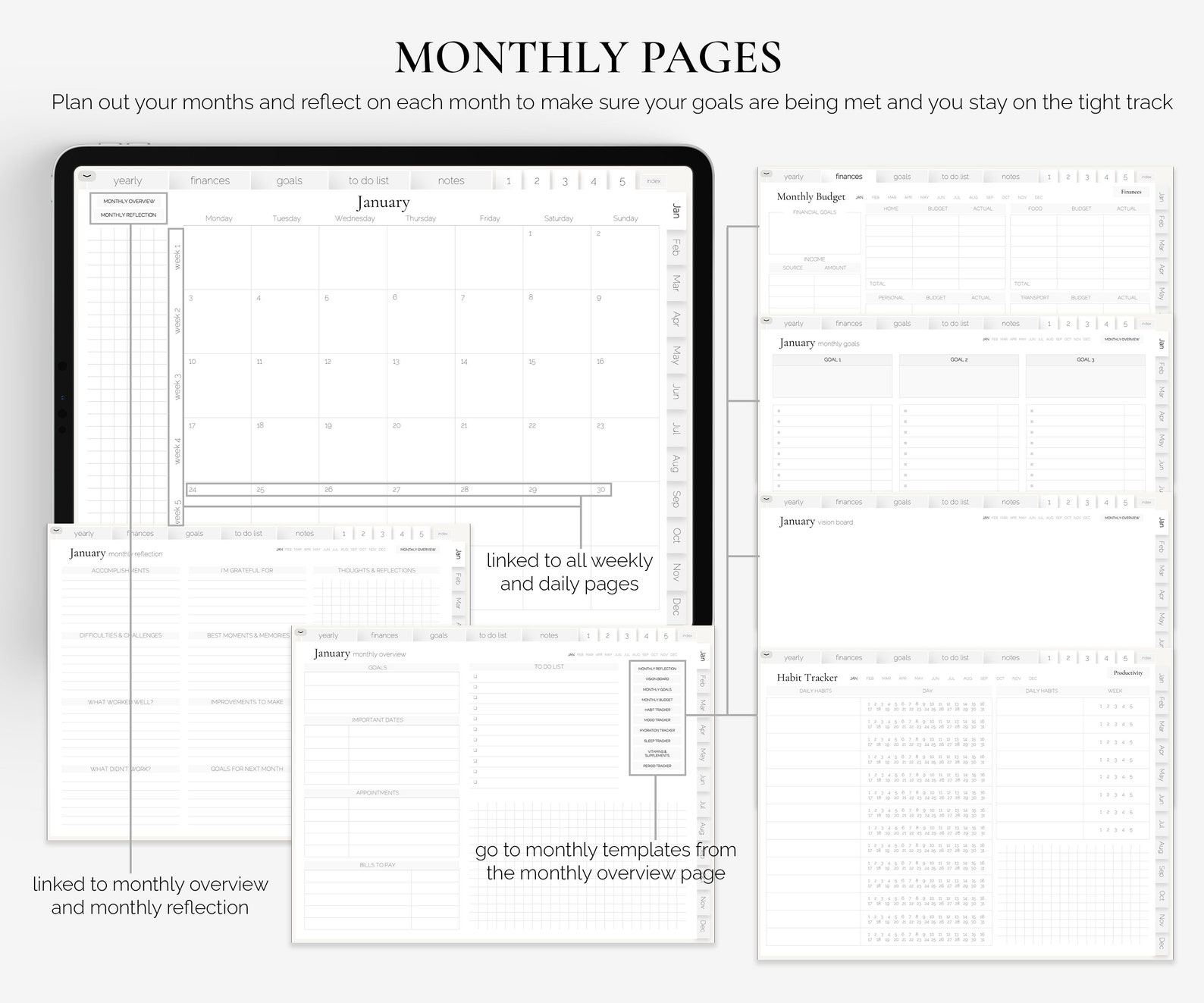 Goodnotes Planner Digital Planner Ipad Notability Planner Etsy
