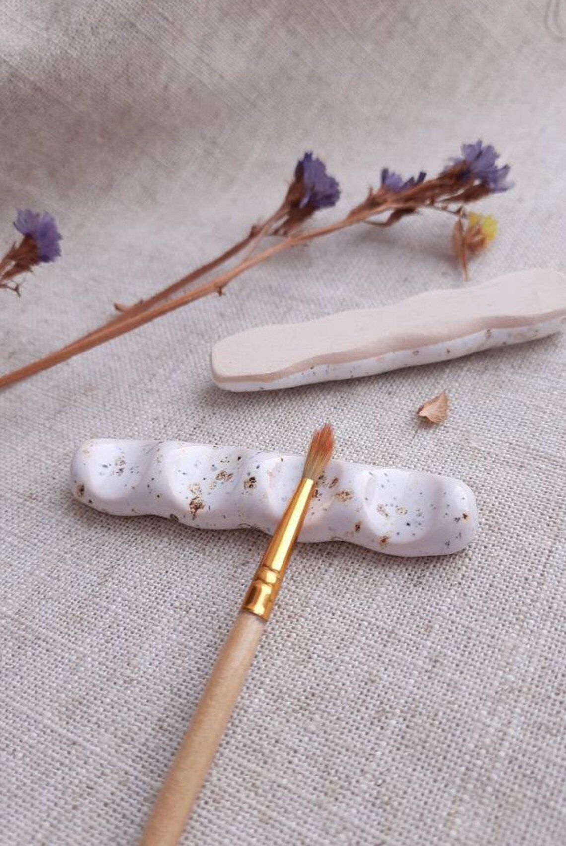 Ceramic brush rest/ Watercolor brush rests/ 234 sections Etsy