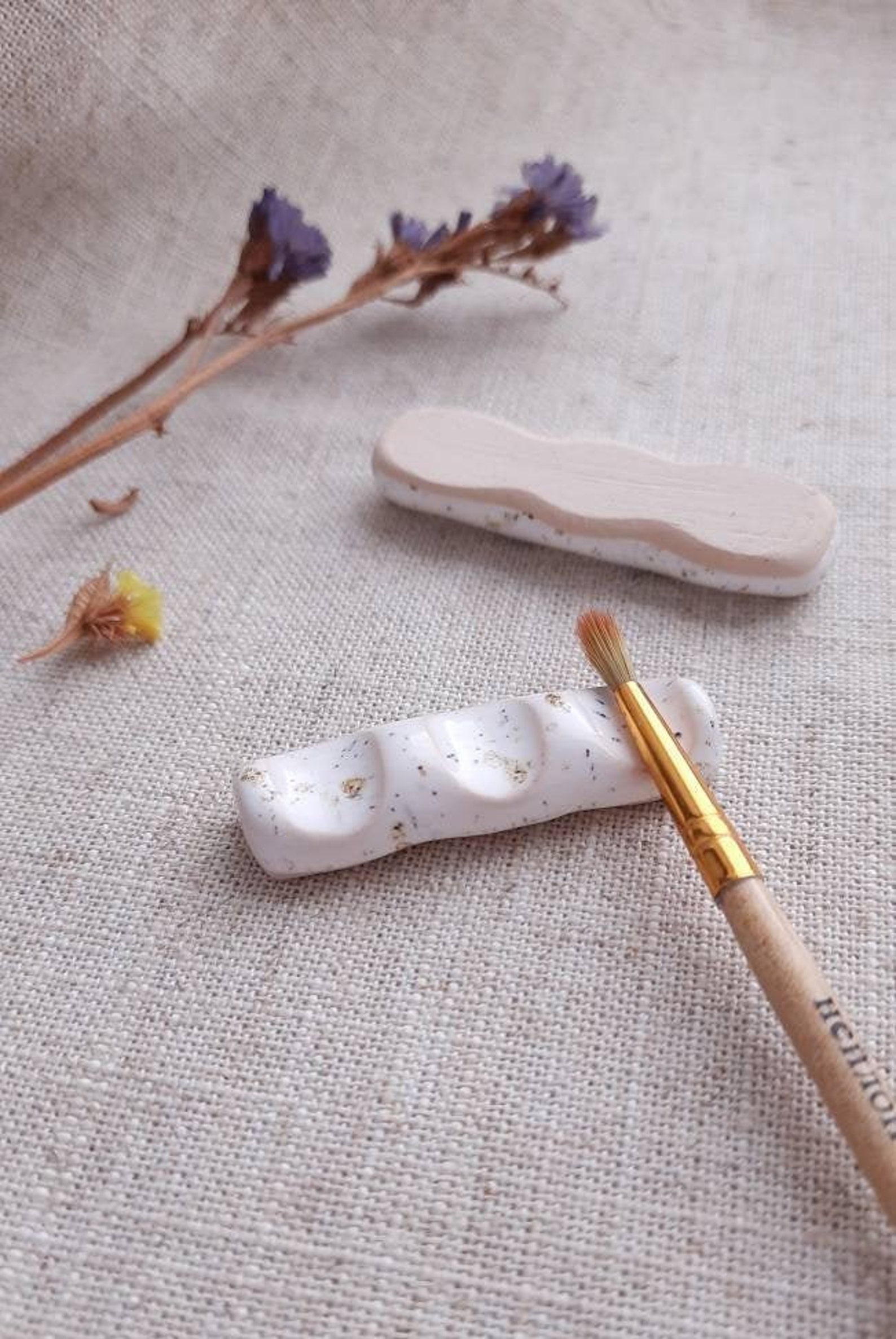 Ceramic brush rest/ Watercolor brush rests/ 234 sections Etsy