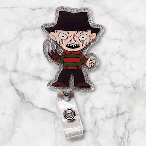 Freddy Krueger Badge Reel: Horror Halloween Retractable ID Holder