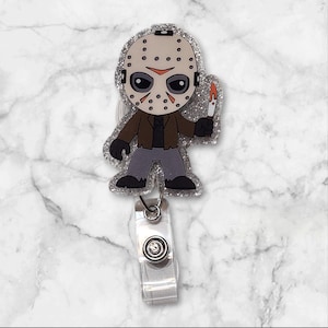 Jason Horror Badge Reel: Spooky Halloween Retractable ID Holder