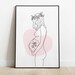 Leanne Mcgurk reviewed Twins Pregnant Woman line art print, Pregnancy Wall Art, Digital
