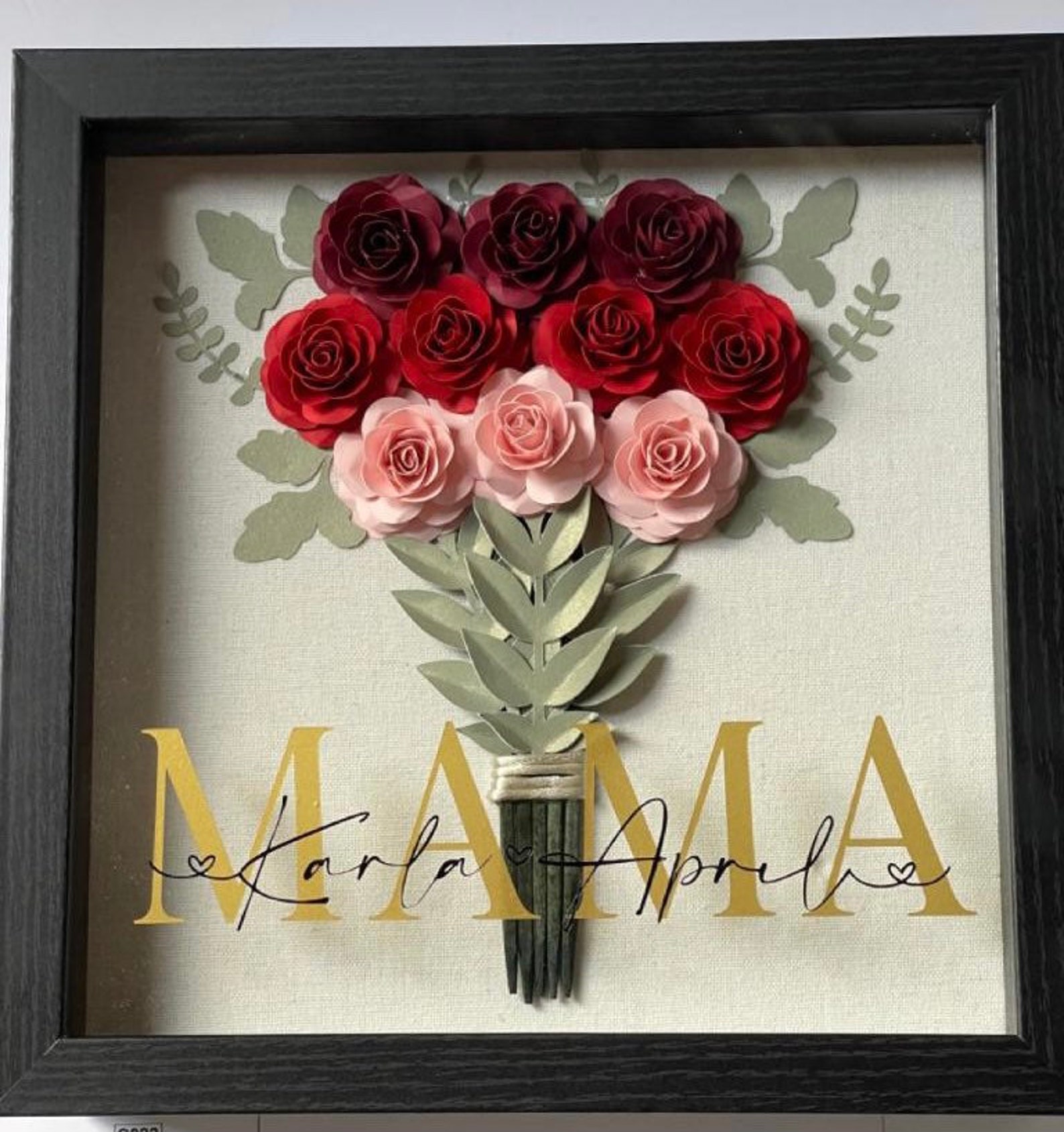 Paper Flower Bouquet Mother's Day Gift Custom Flower Etsy