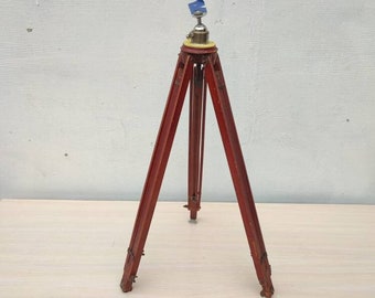 Soviet wooden folding tripod Antique wooden tripod Soviet photo tripod, Antique wooden tripod, floor lamp base, photo tripod FED
