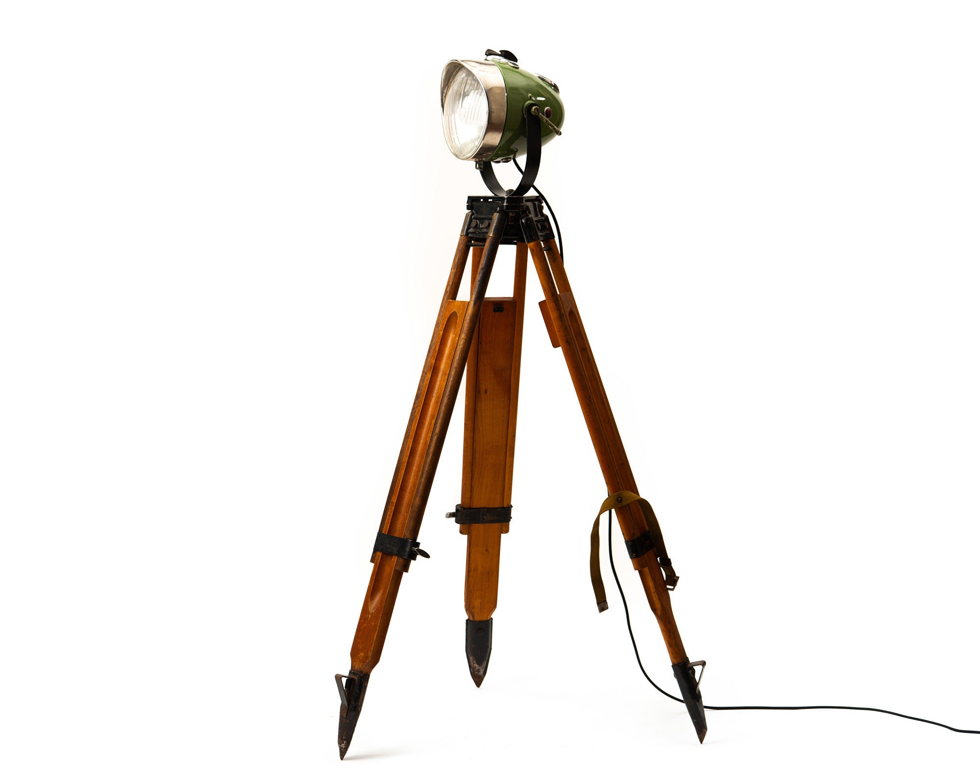 Large Wooden Floor Lamp / Vintage Soviet Floor Lamp / Etsy