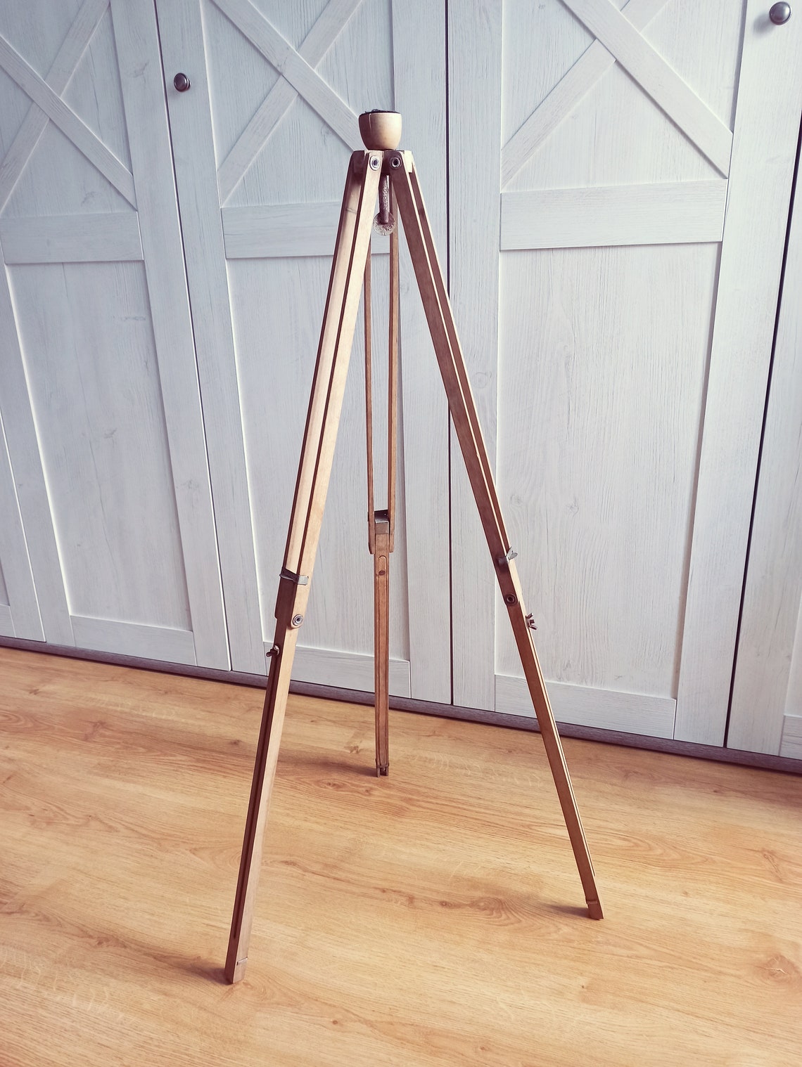 Soviet wooden folding tripod Antique wooden tripod Soviet Etsy