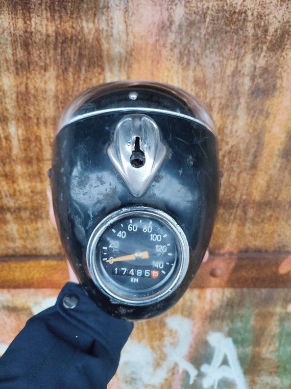 Vintage Motorrad Scheinwerfer komplett mit Tachometersignal - Etsy  Österreich
