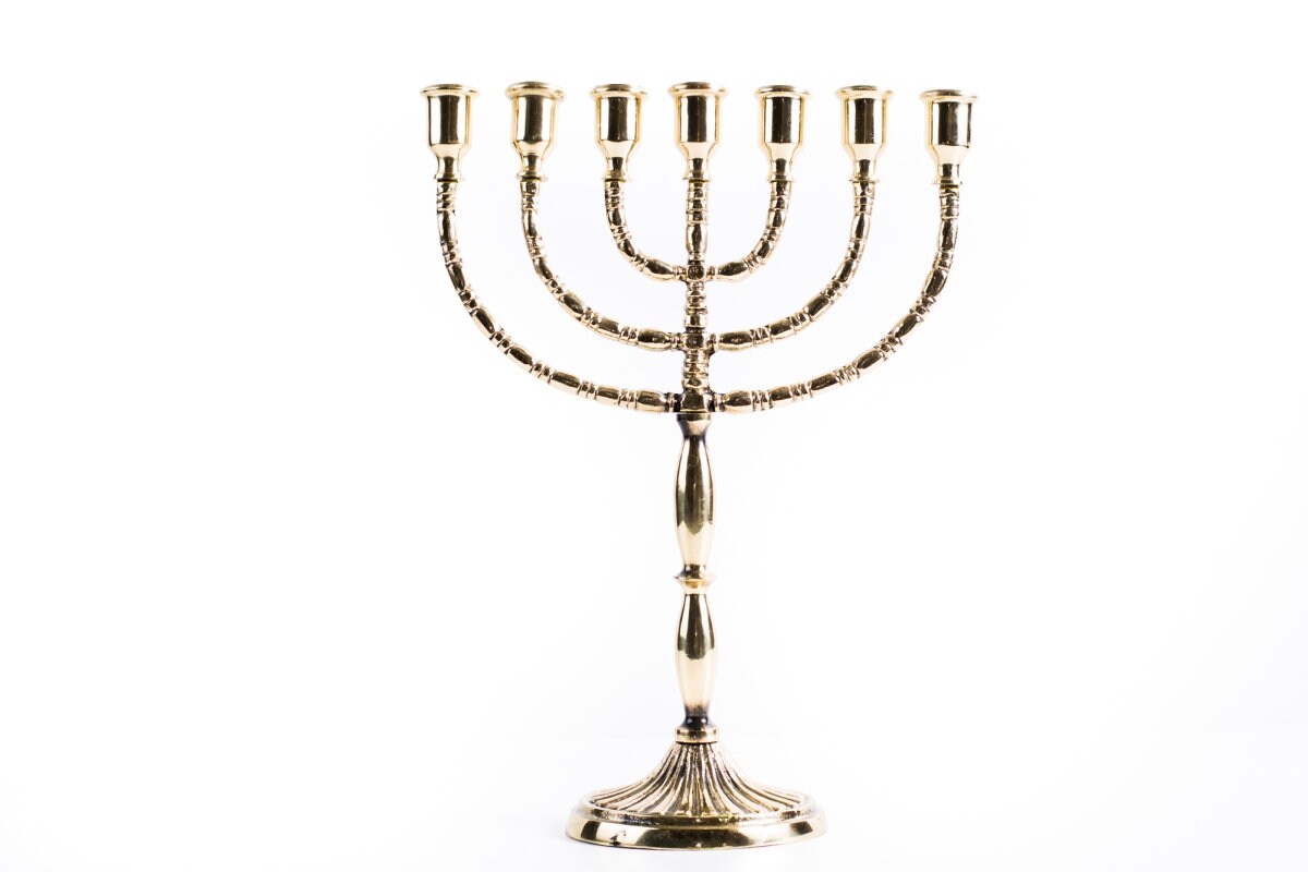 MENORA Brass Candle Holder 7 Arms Jewish No. 149 Etsy Denmark