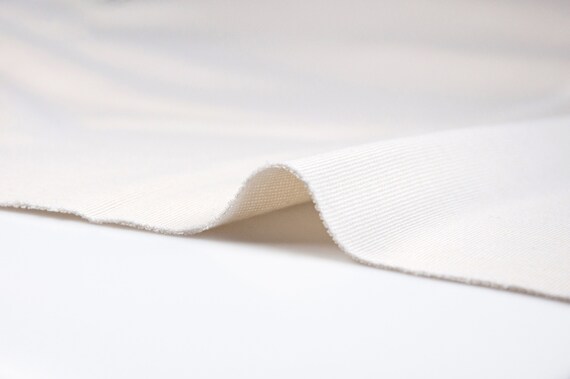 Off-White Double Face Interlock Fabric: 73% Cotton, 230 gsm