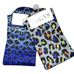 Pack of 2 Pairs-Leopard Glitter women socks,High quality lurex socks,Ladies Hosiery socks,Fashionable socks gift set,Cute Fashion Socks