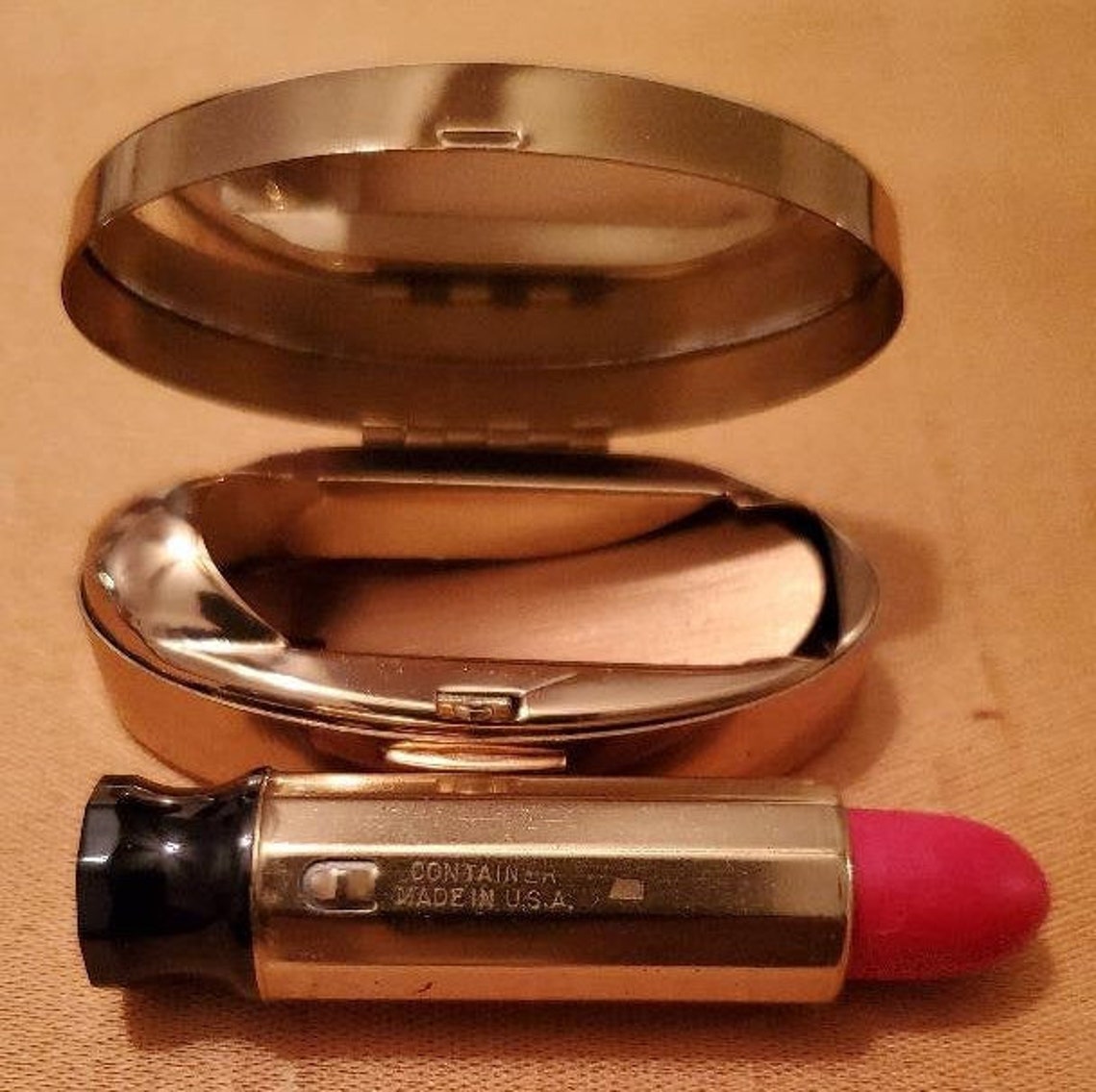 Max Factor Lipstick Compact Vintage / Made In The USA Etsy