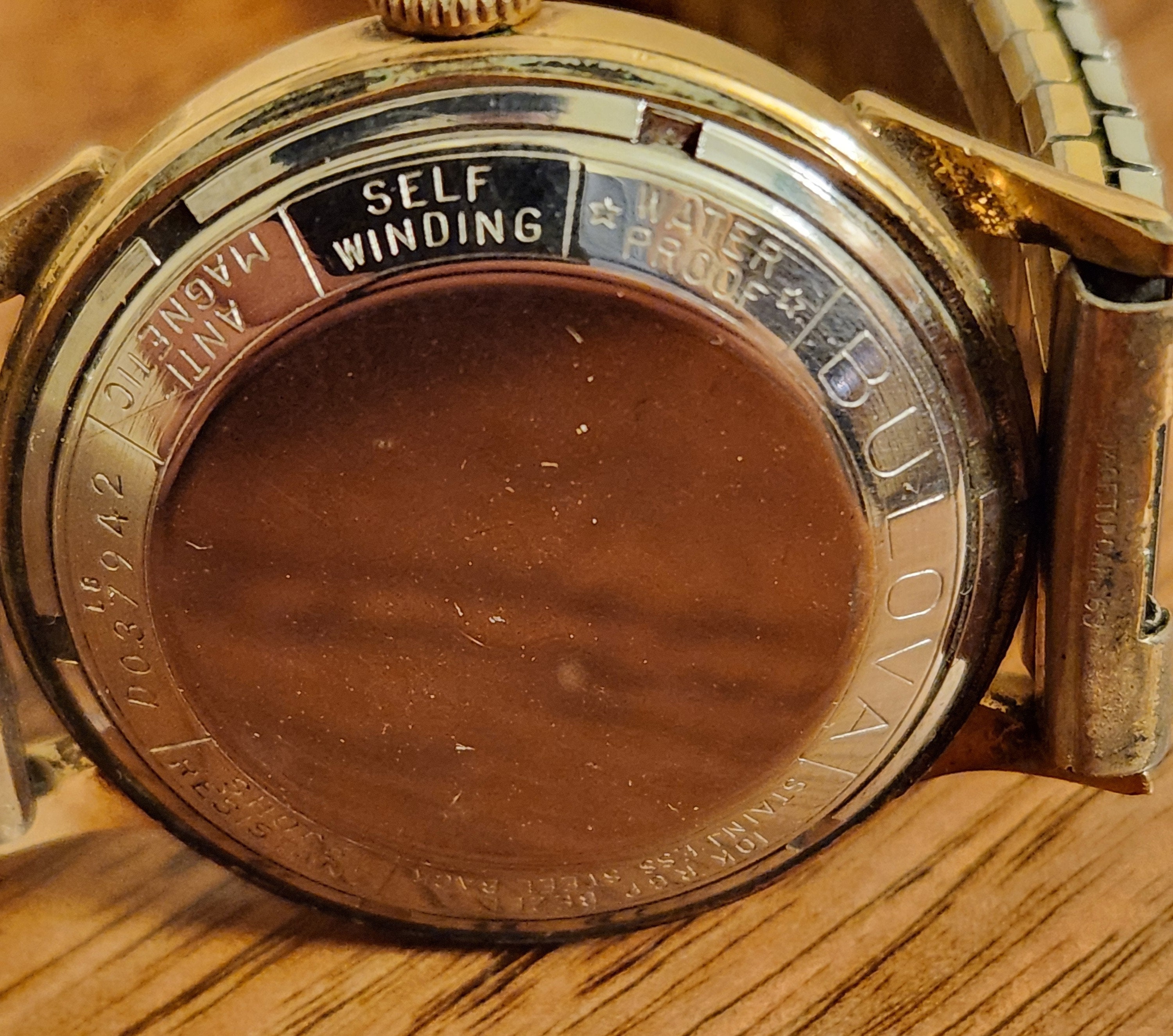 時計 1950s BULOVA SELFWINDING WATCH SUNBURN! Vintage BULOVA 23 Jewels 