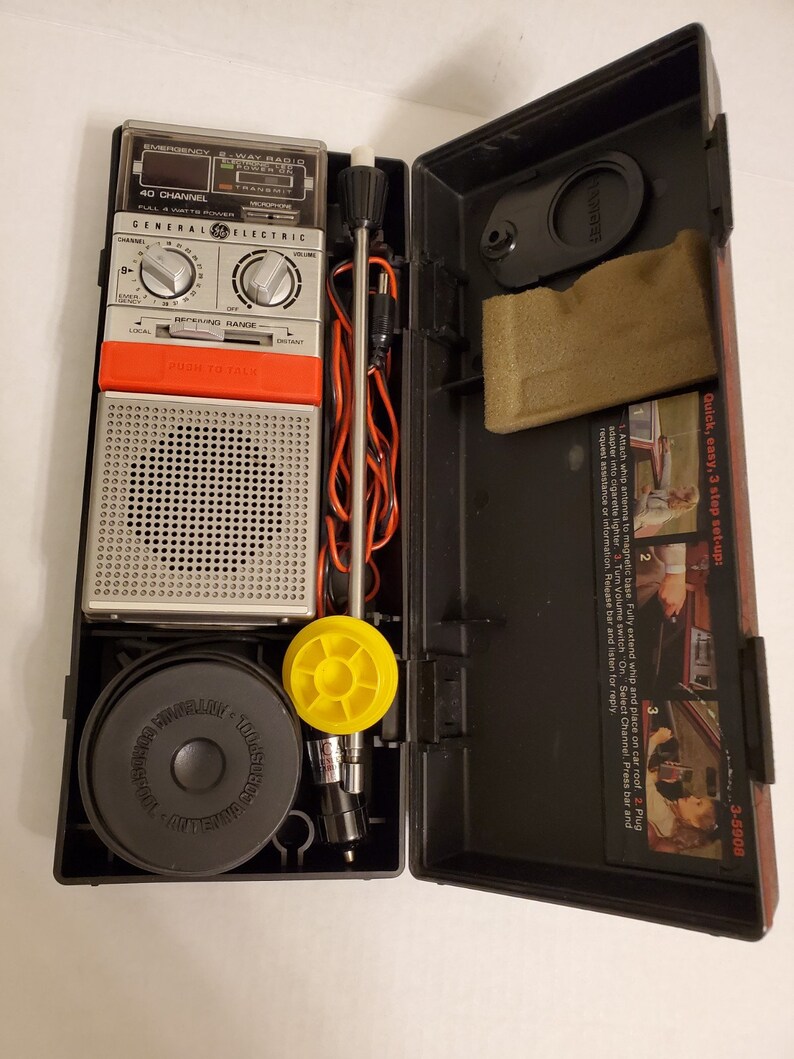 General Electric Emergency Help CB Radio 35908A Etsy