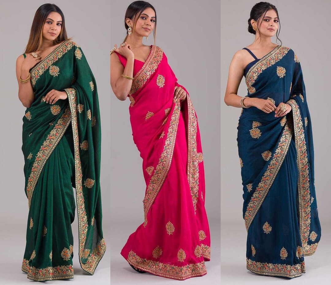 Ready to Wear Wrap in A Minute Full Stitch Pleated Saree Paired With