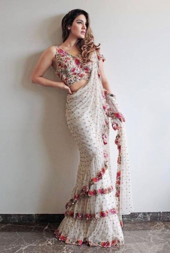 three layer saree