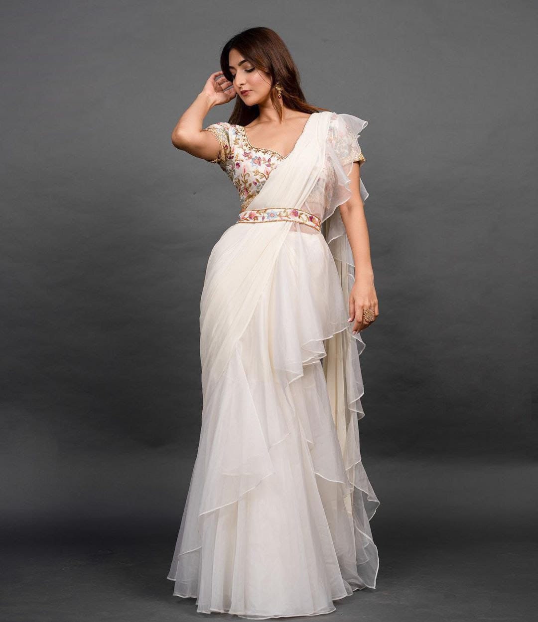 Ready to wear lehenga saree clearance