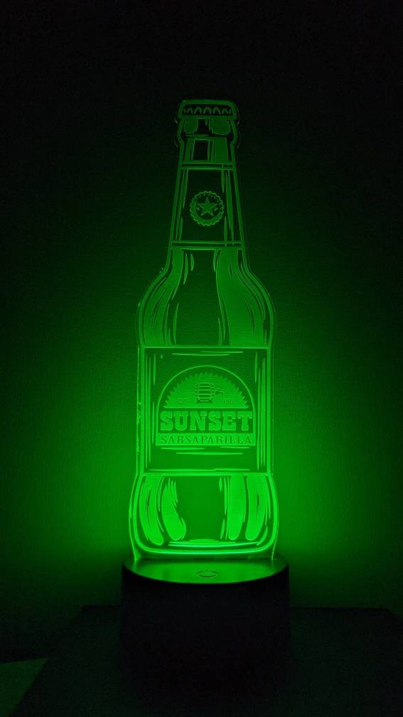Fallout New Vegas Sunset Sarsaparilla Bottle LED Night Light Etsy