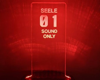 Neon Genesis Evangelion SEELE Pillar LED Lamp - Etsy