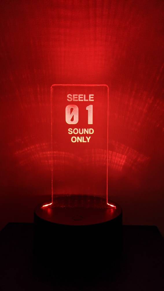 Neon Genesis Evangelion SEELE Pillar LED Lamp - Etsy
