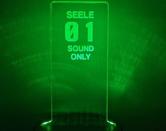 Neon Genesis Evangelion SEELE Pillar LED Lamp - Etsy