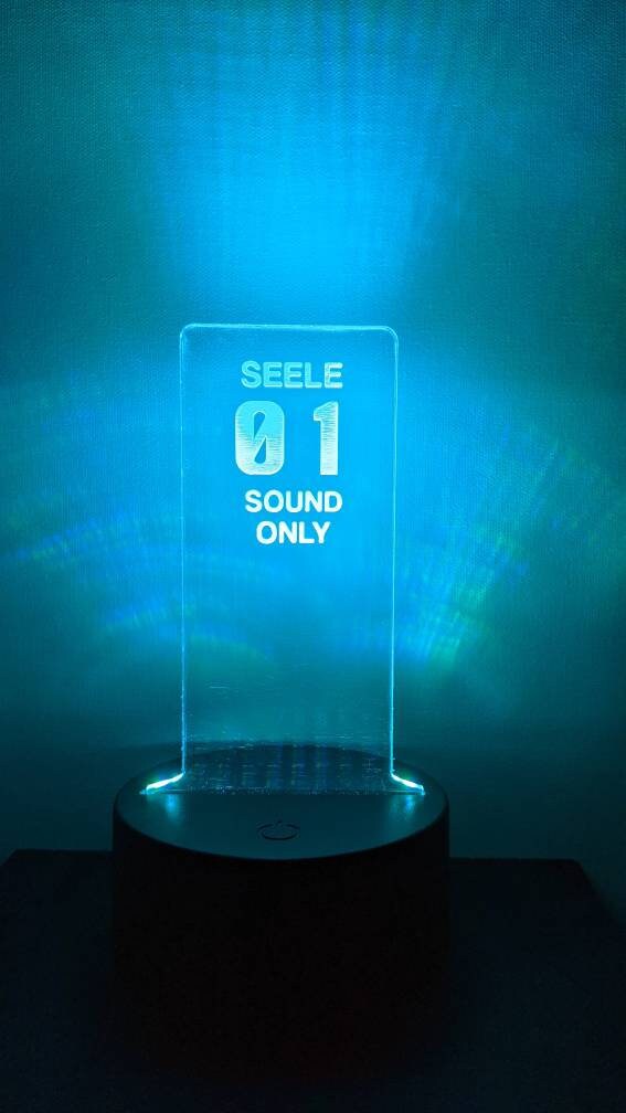 Neon Genesis Evangelion SEELE Pillar LED Lamp - Etsy