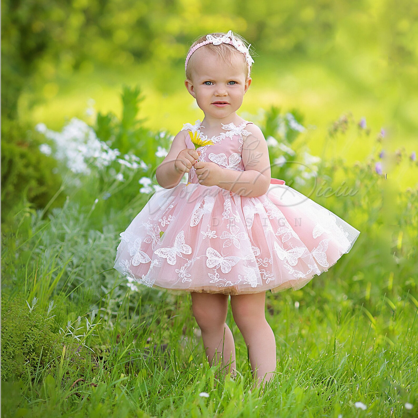 Rustic Pink Butterfly Dress Butterfly Birthday Dress for Etsy
