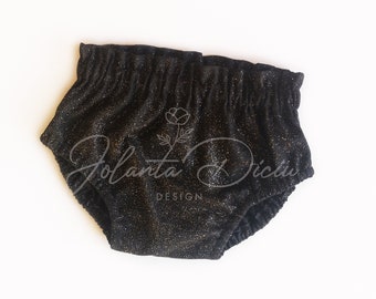 Black baby bloomers, Sparkly bloomers, Sparkly diaper cover, Toddler bloomers black and sparkly, Baby party bloomers