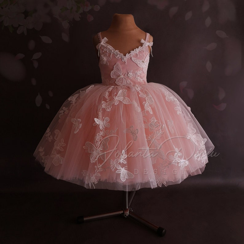 Rustic Pink Butterfly Dress Butterfly Birthday Dress for Etsy